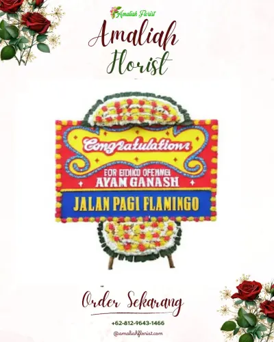 Bunga Papan Congratulation di Datarnangka